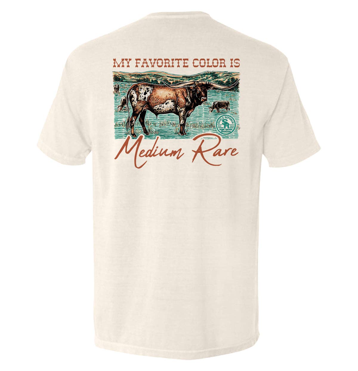 My Favorite Color is Medium Rare: Comfort Colors Pocket Tee
