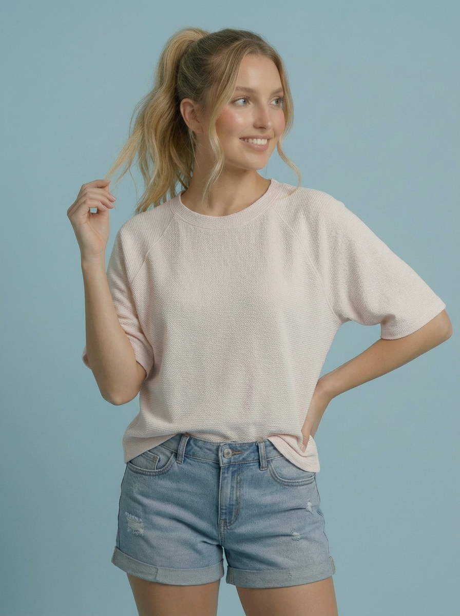 ROUND NECK CLOUDY KNIT