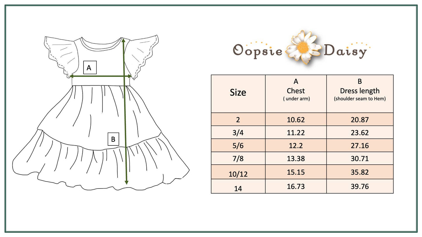 Girls Emma Pink Spring Daisy Flutter Sleeve Twirl Dress: 2