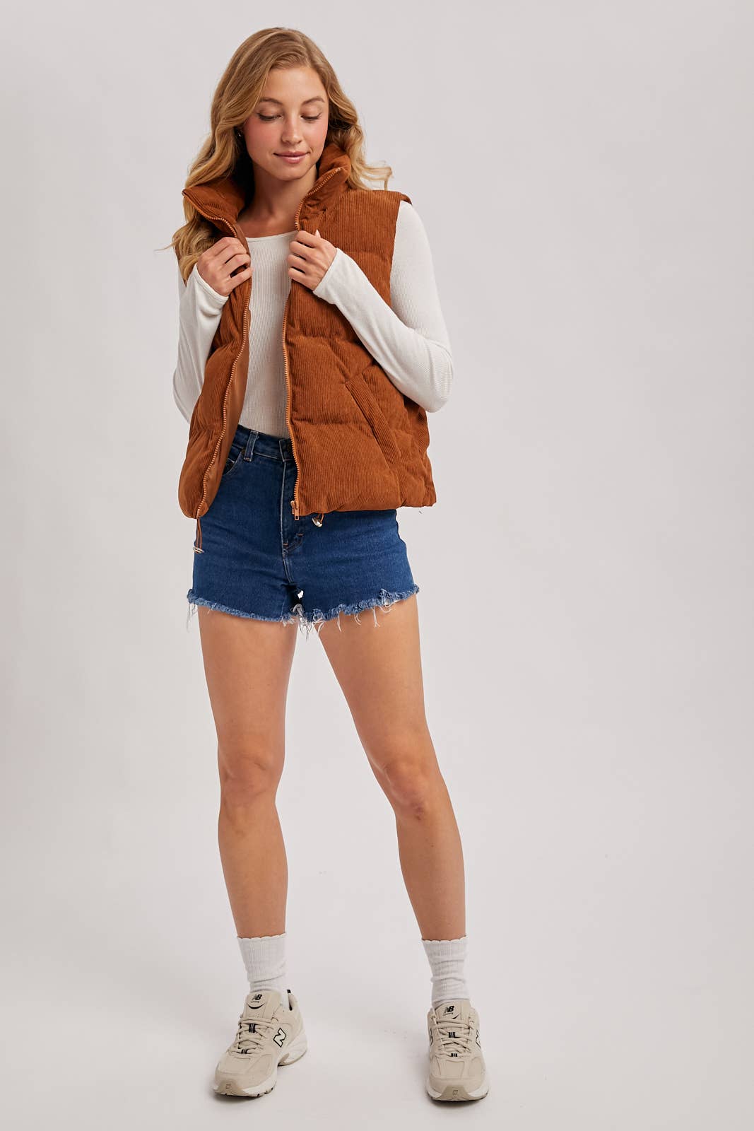 CORDUROY PUFFER VEST