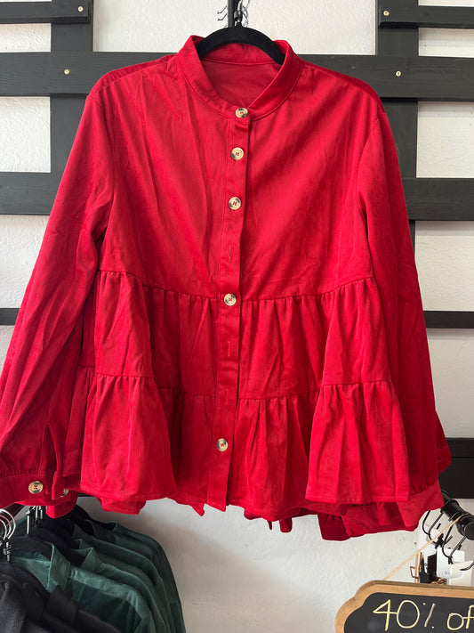 Velvet Babydoll top