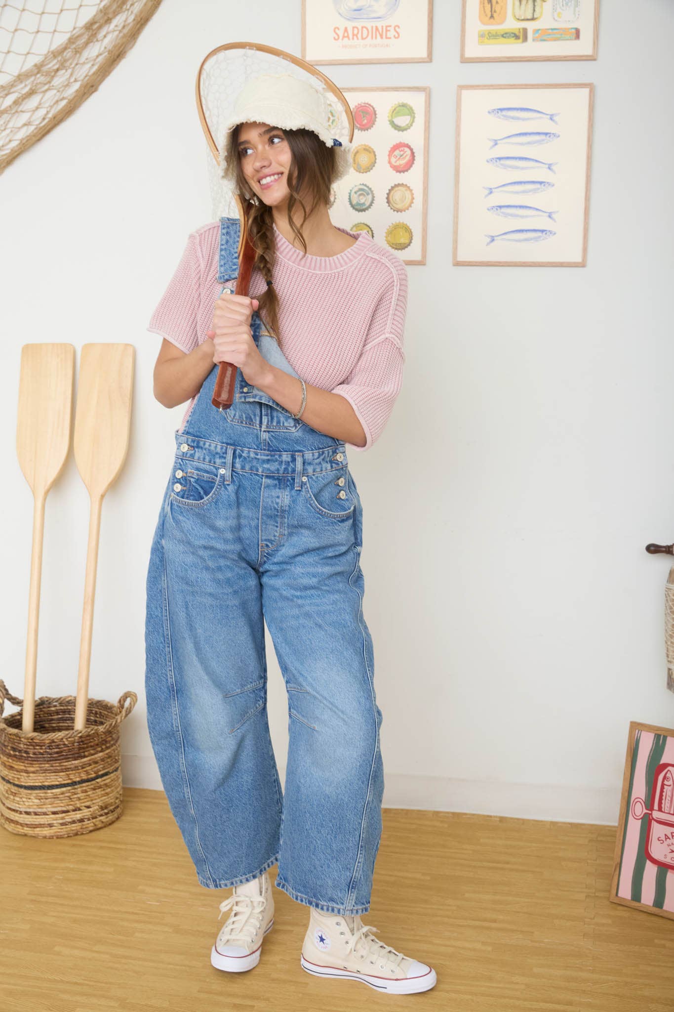 WASHED SHORT SLEEVE BOXY KNIT TOP : LIGHT OLIVE