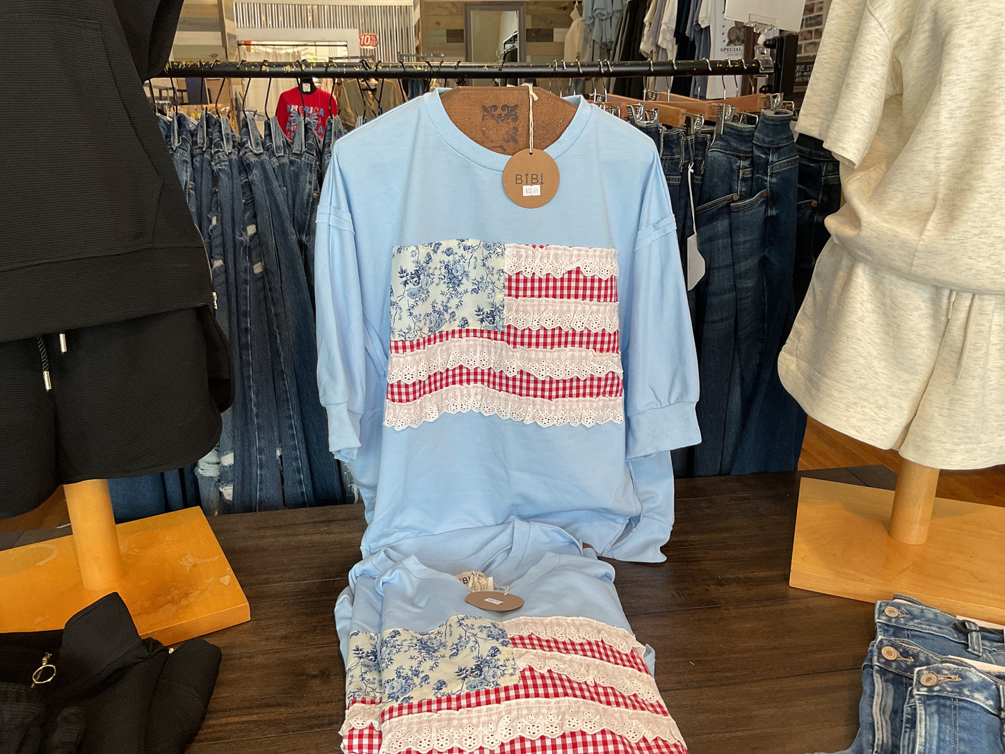 BiBi embroidered flag