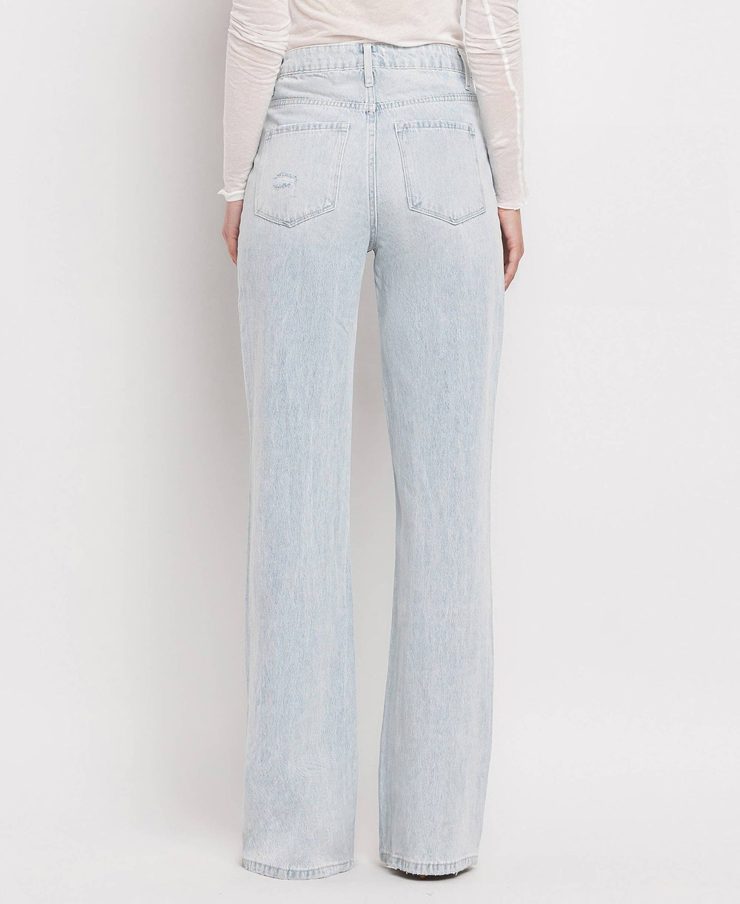 90'S VINTAGE SUPER HIGH RISE FLARE JEANS- AVENIDA