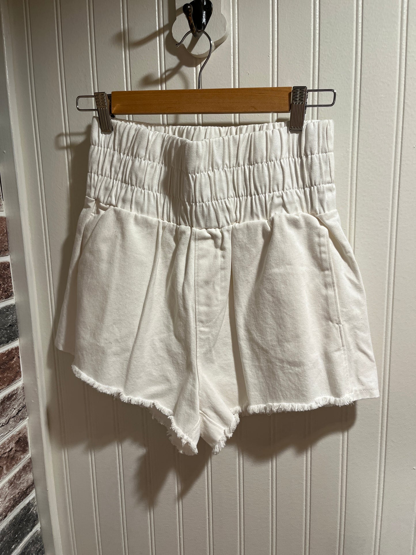 High Rise Acid-wash shorts