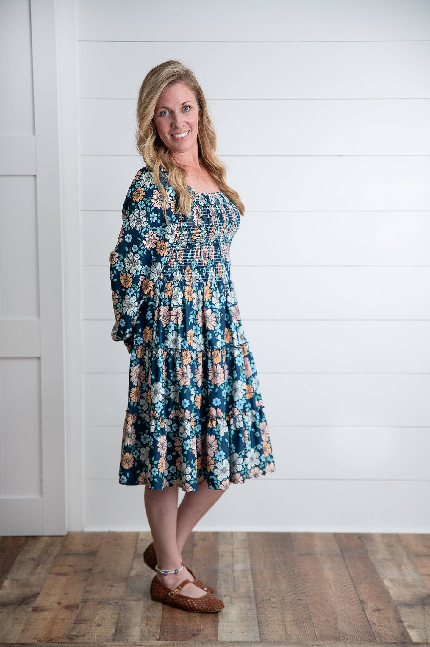 Women's Grace Floral Mommy & Me Matching Tiered Dress