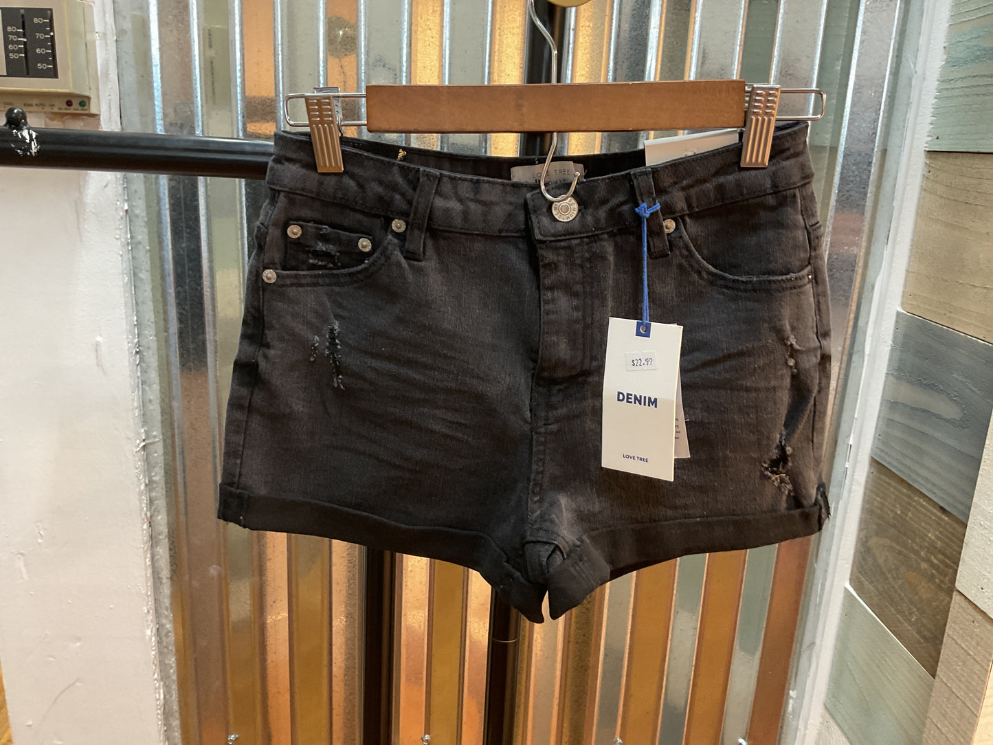 Love tree high waist jean shorts