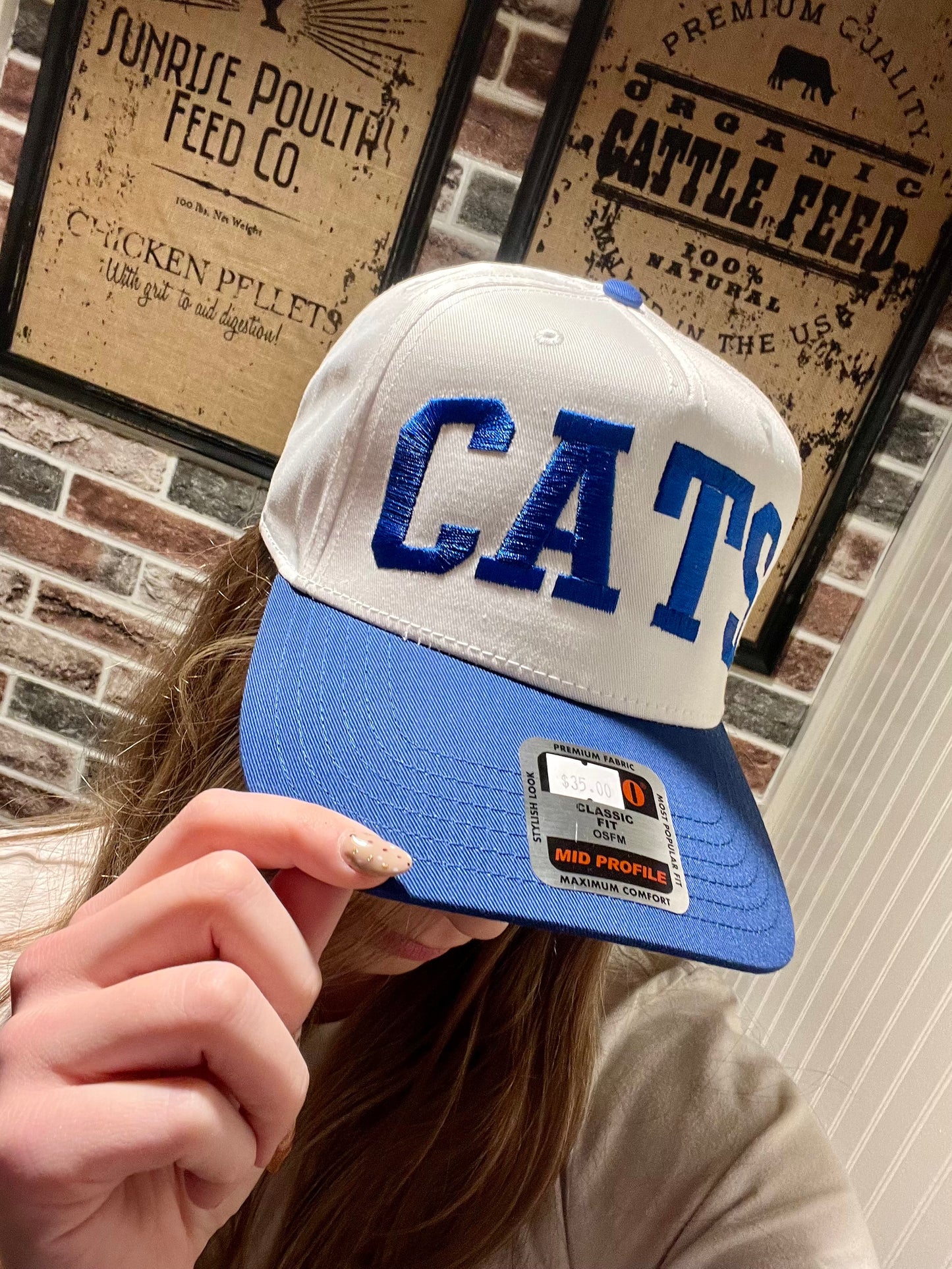 Cats Kentucky Wildcats Vintage Trucker Hat: Royal/White