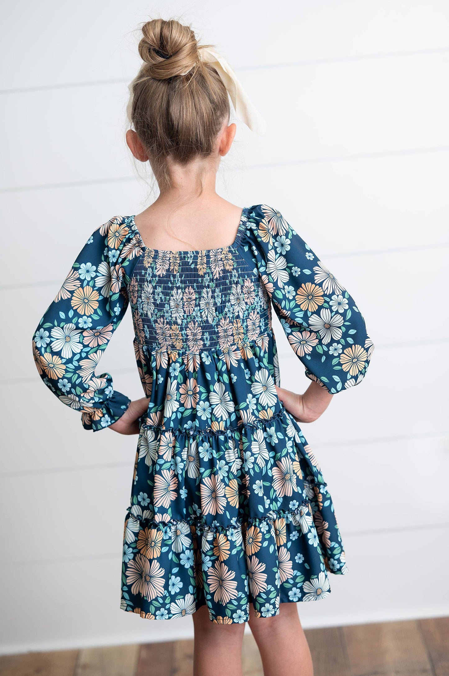 Girls Grace Floral Mommy & Me Matching 3-Tiered Dress