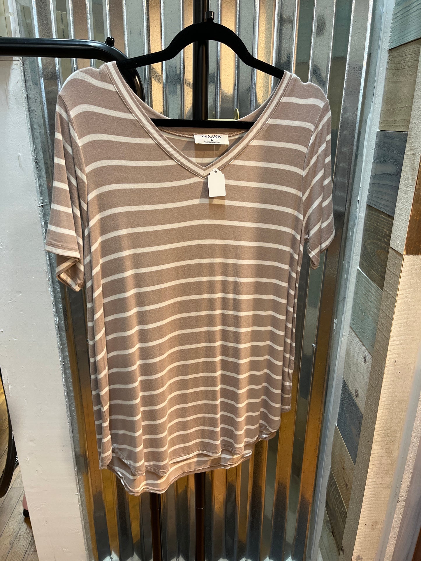 Zenana Striped Top