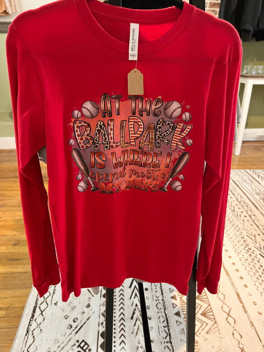 Long sleeve baseball tee