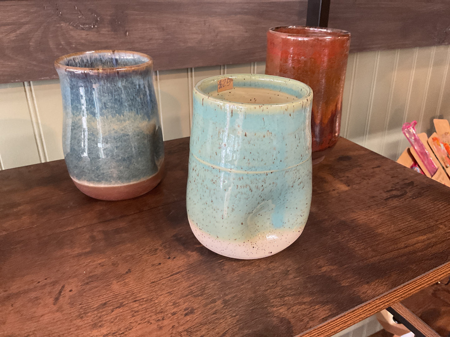 Three lick pottery Sipper Cups