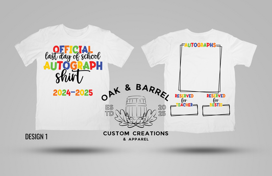 Last day autograph shirts!