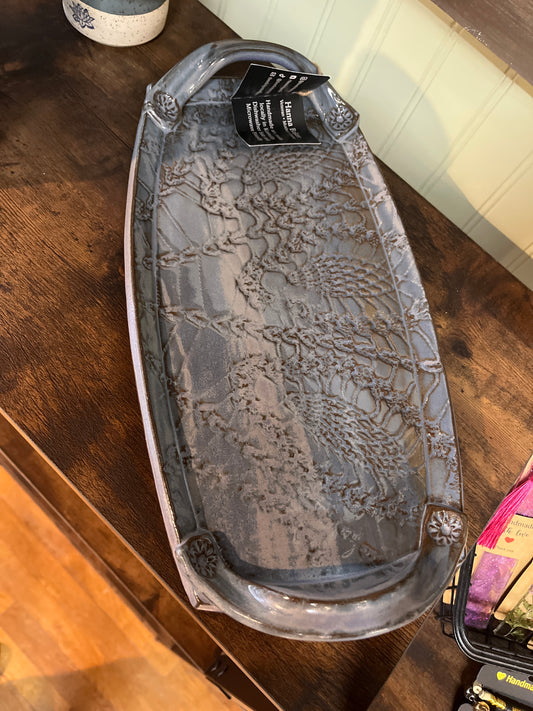 Handmade pottery tray
