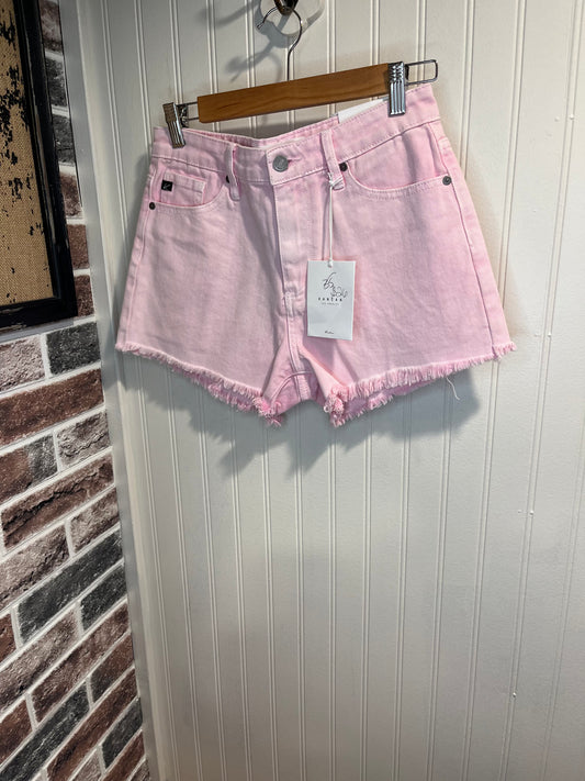KANCAN pink denim shorts