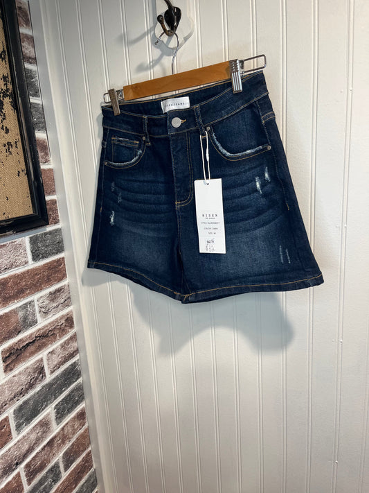 Risen Dark Wash Shorts