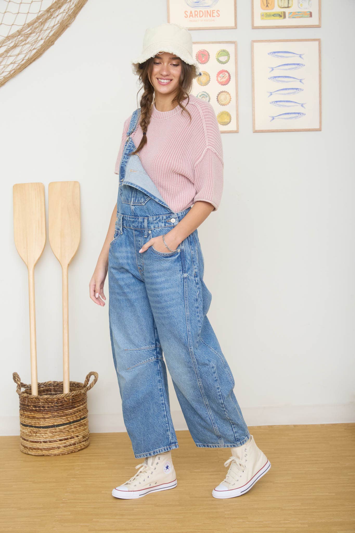 WASHED SHORT SLEEVE BOXY KNIT TOP : LIGHT OLIVE