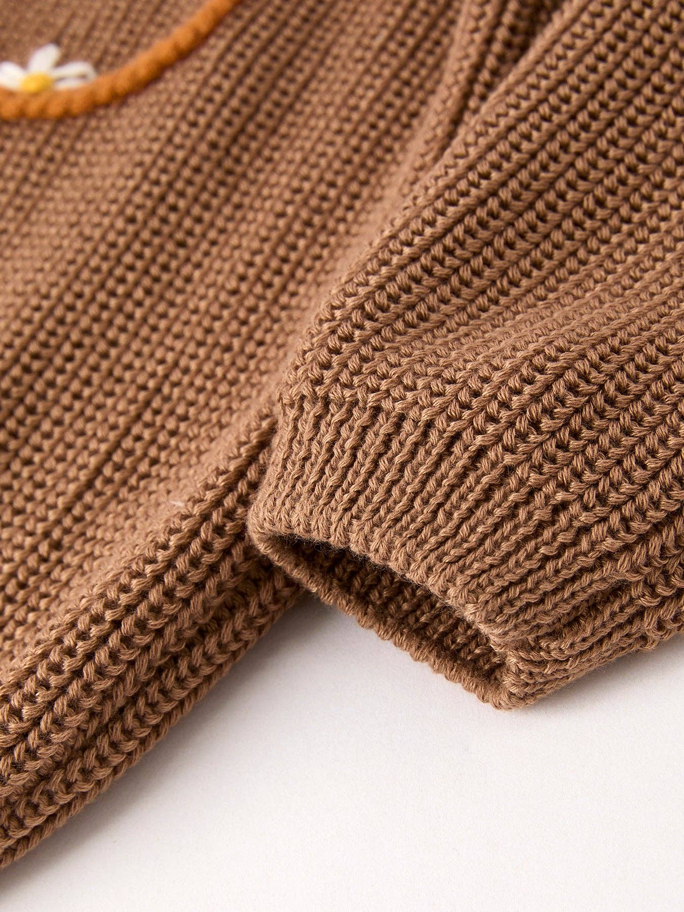 Thanksgiving Halloween Pumpkin Floral Girls Pullover Sweater