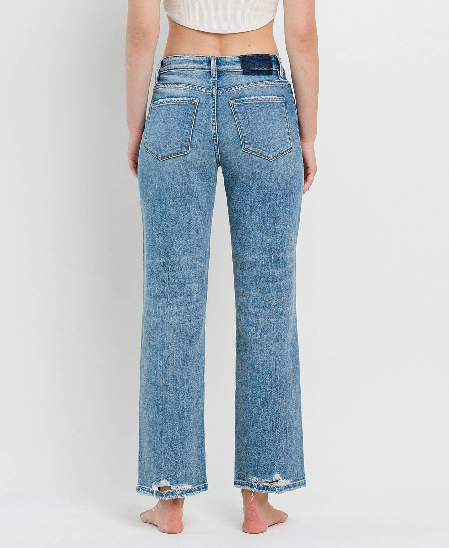 HIGH RISE DAD JEANS DISTRESSED
